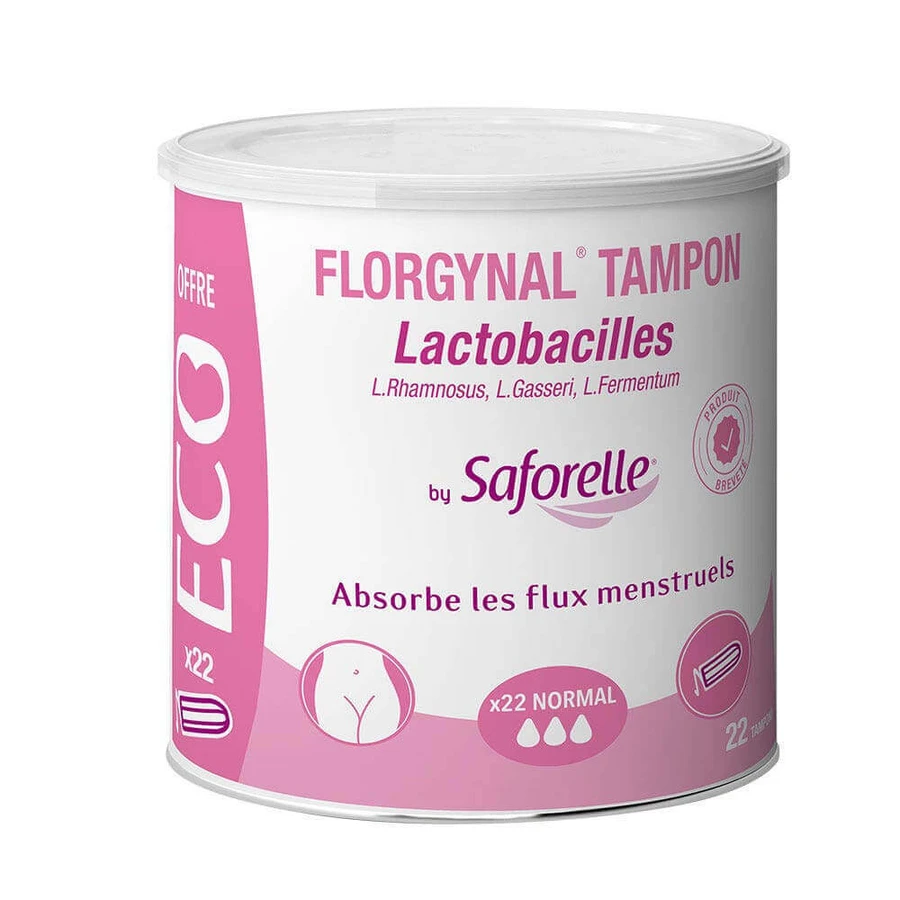 Saforelle Florgynal Тампони з лактобактеріями для менструації Компактні нормальні без аплікатора ECO x22: ціни та характеристики