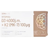 SEMA Lab Витамин D3 4000 МЕ + K2 (MK-7) 100 мкг, 60 мягких капсул