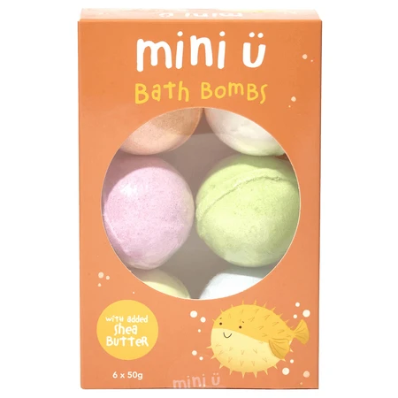 Mini U, шипучі кульки для ванни, 6 х 50 г: ціни та характеристики