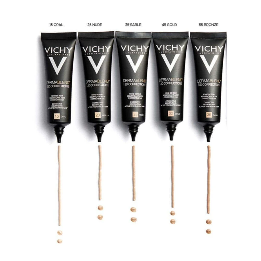 Vichy Dermablend Foundation 3d Smoothing Corrector Жирная кожа с тенденцией к акне 30 мл: цены и характеристики