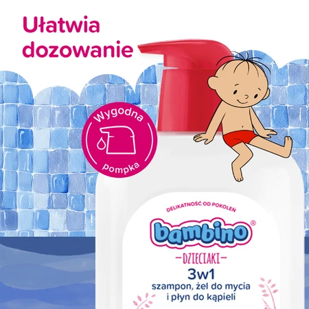 Bambino Kids, Гель для мытья тела и волос 2 в 1, фламинго, от 1 года, 1 л: цены и характеристики
