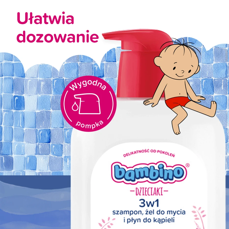 Bambino Kids, Гель для мытья тела и волос 2 в 1, фламинго, от 1 года, 1 л: цены и характеристики