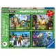 Пазл Minecraft, 5 лет+, 4x100 деталей, Ravensburger