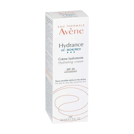 Avène Hydrance Rich Cream SPF30 для чувствительной сухой и очень сухой кожи 40 мл: цены и характеристики