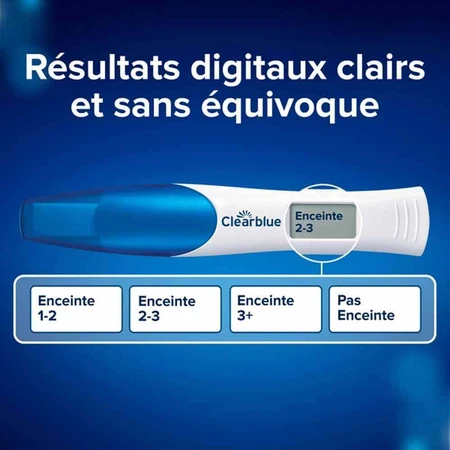 Цифровой тест на беременность Clearblue с указанием предполагаемого срока беременности 1 тест: цены и характеристики