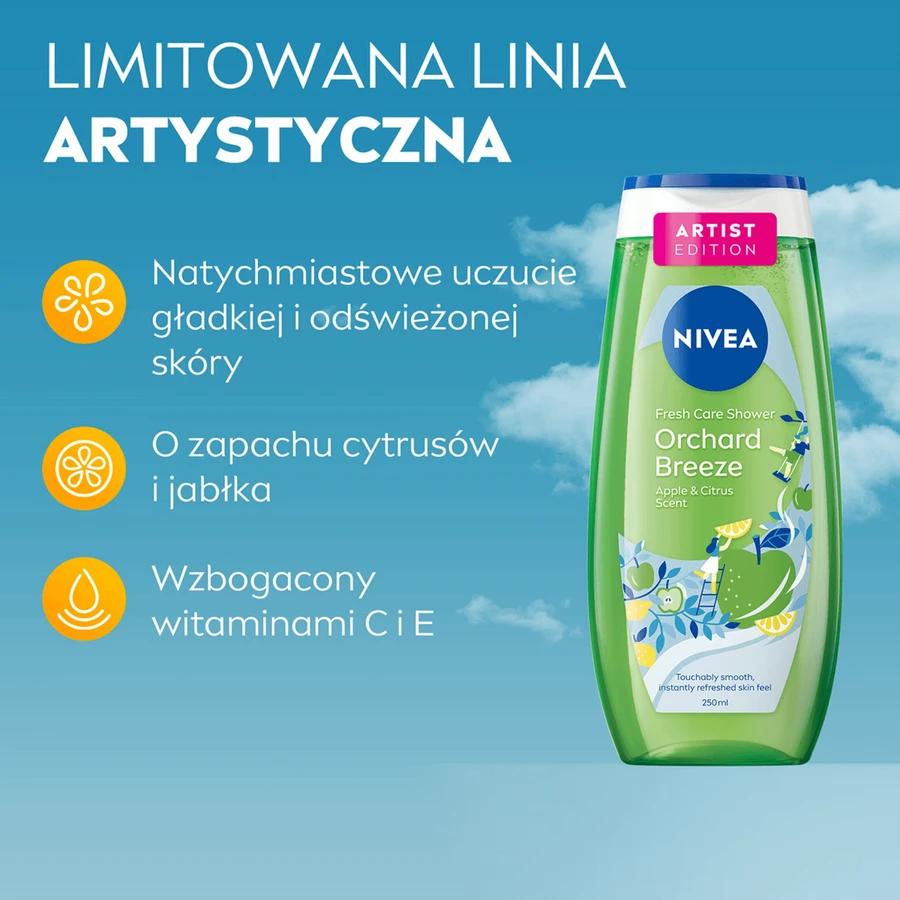 Nivea, Гель для душа, Фруктовый бриз, 250 мл: цены и характеристики