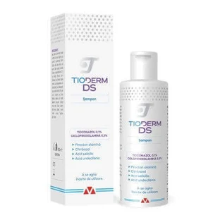 Интенсивный шампунь для лечения себорейного дерматита Tioderm DS, 150 мл, Braderm