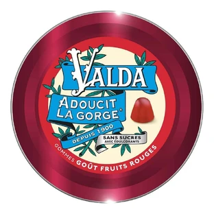 Valda Жуйка без цукру Червоний фрукт 140г