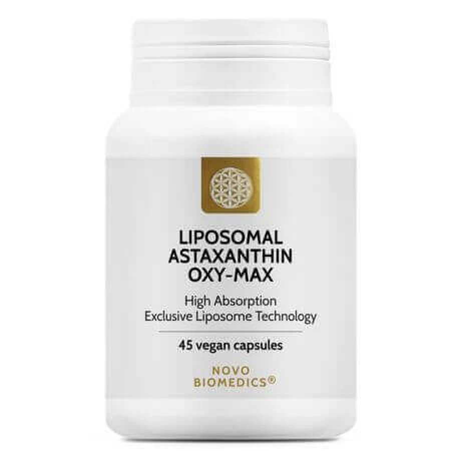 Липосомальный астаксантин Oxy-Max, 45 капсул, Novo Biomedics: цены и характеристики