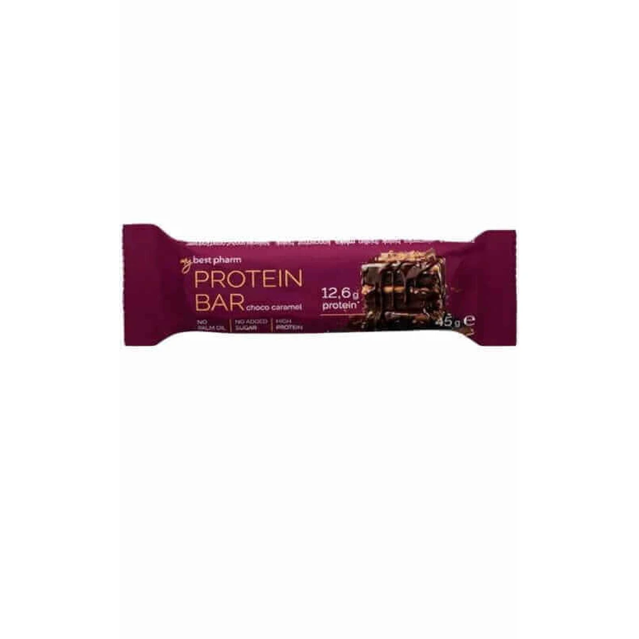 MyBest ProteinBar, протеїновий батончик, зі смаком шоколаду та карамелі, 45 г КОРОТКИЙ СРОК ДІЇ: ціни та характеристики