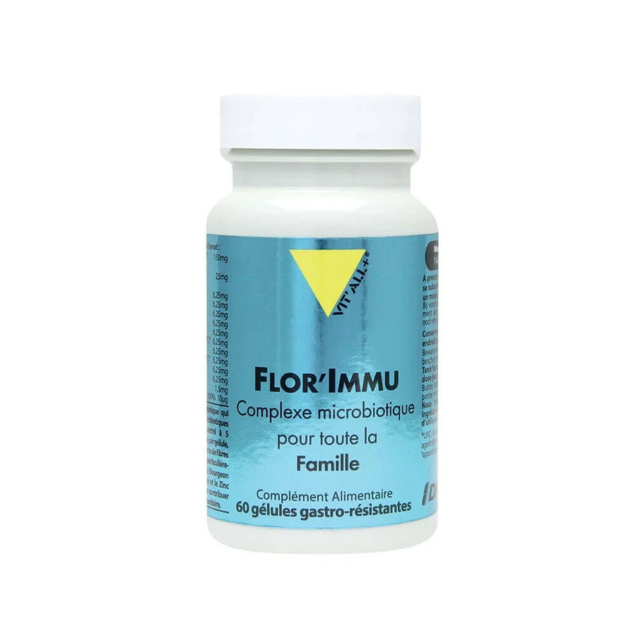 Комплекс мікробіоти Vit'All+ Flor'Immu для всієї родини 60 капс.: ціни та характеристики