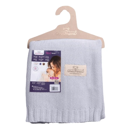 BabyMatex, Одеяло хлопковое Tully, 80 см x 100 см, светло-серый: цены и характеристики