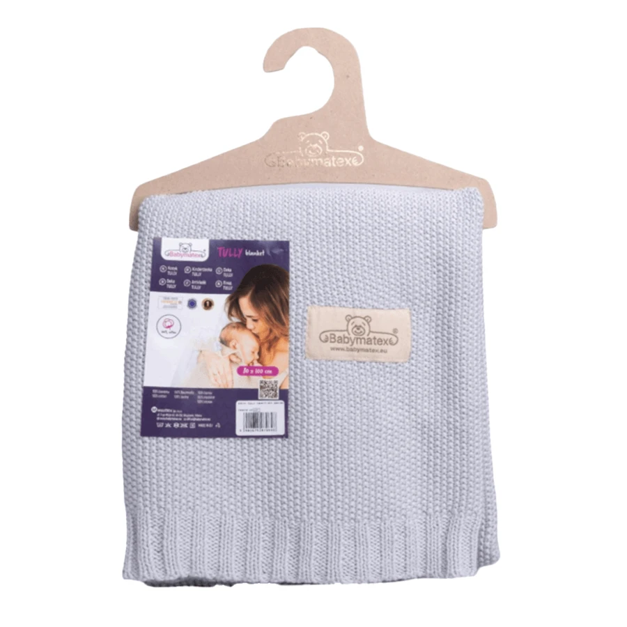 BabyMatex, Одеяло хлопковое Tully, 80 см x 100 см, светло-серый: цены и характеристики