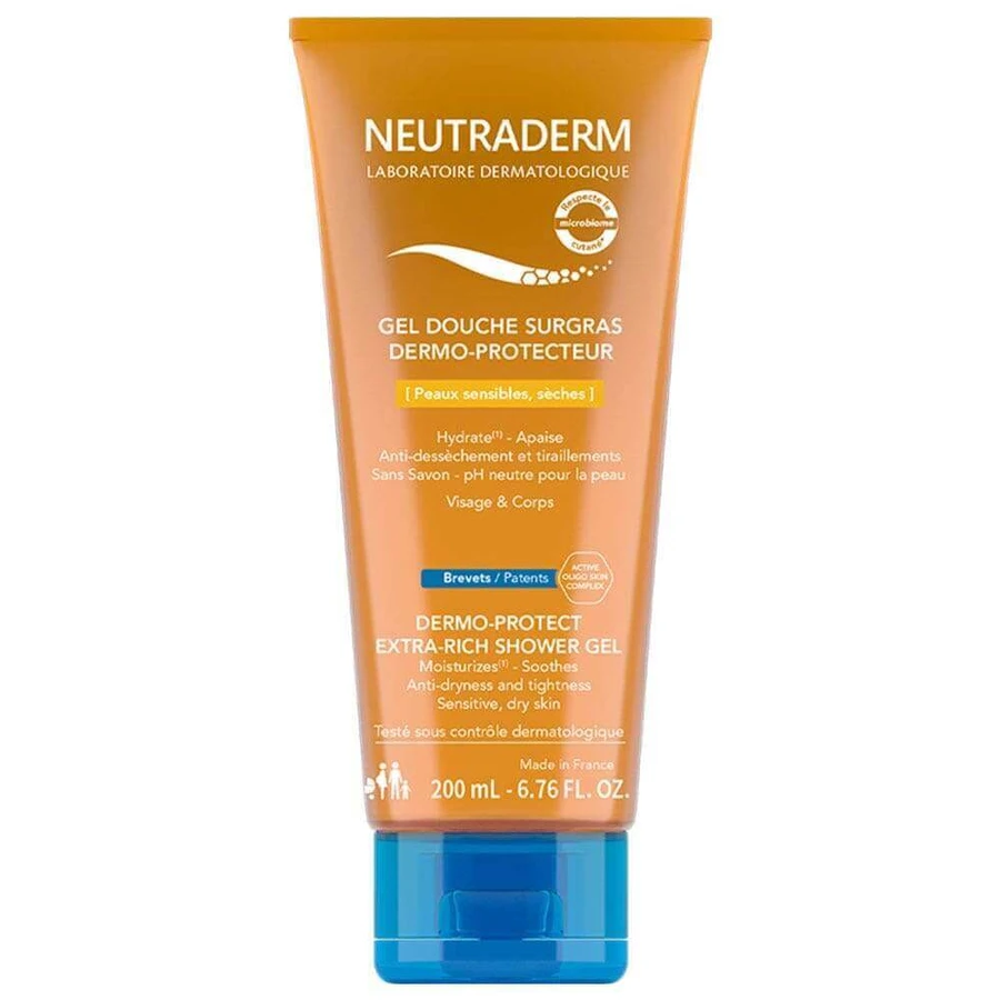 Neutraderm Surgras Dermo Захисний гель для душу для сухої шкіри 200 мл: ціни та характеристики