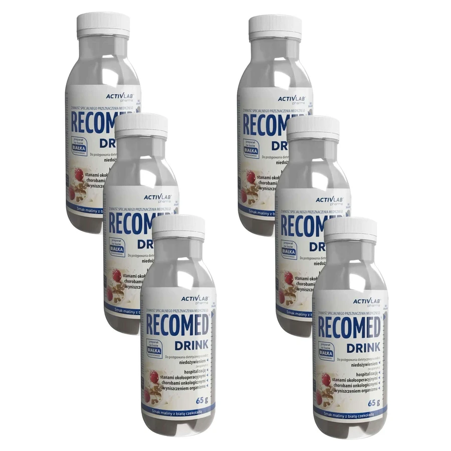 ActivLab Pharma RecoMed Напій, малиново-білий шоколад, 6 х 65 г: ціни та характеристики