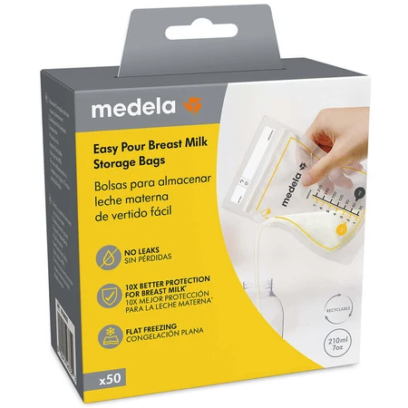 Medela Easy Pour, пакеты для хранения грудного молока, 50 шт.: цены и характеристики