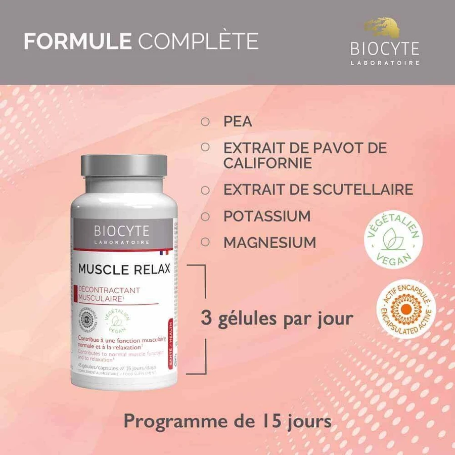 Biocyte Health Мышечная релаксация x45 капсул: цены и характеристики