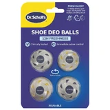 Dr. Scholl's, дезодорирующие шарики для обуви, 4 штуки