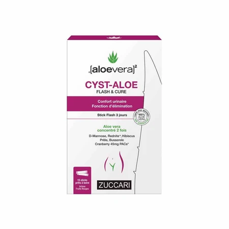 Naturancia [aloevera]2 Aloe Flash Cysts & Cure Urinary Comfort x15 стіків: ціни та характеристики