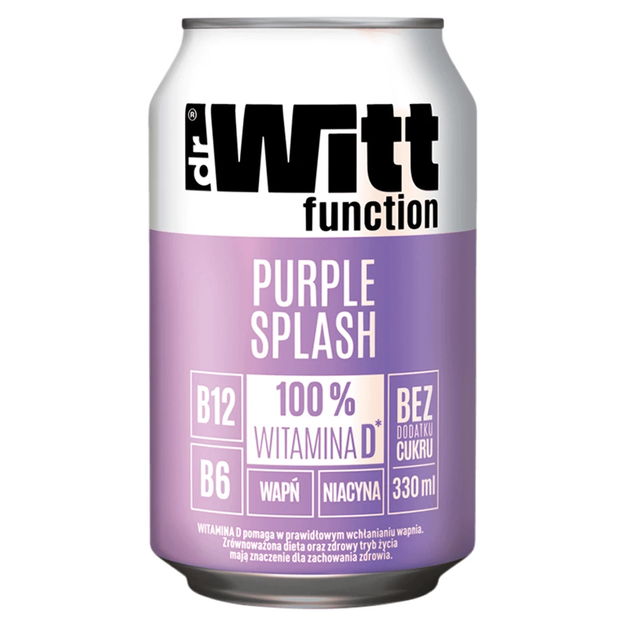 DrWitt Function Purple Splash, газированный напиток, груша и лаванда, 330 мл: цены и характеристики