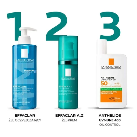 La Roche Posay Effalcar A.Z., гель-крем подвійної дії, 40 мл ЗАБРУДНЕНА УПАКОВКА: ціни та характеристики