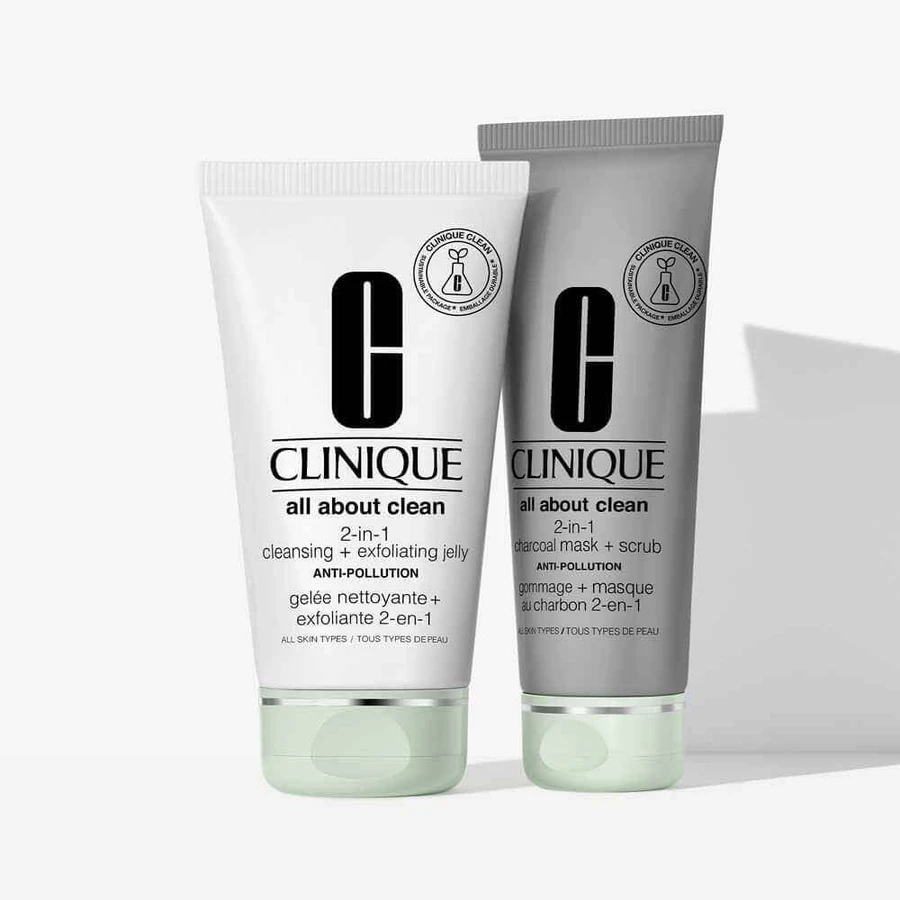 Clinique All About Clean Скраб і вугільна маска 2 в 1 121 г: ціни та характеристики
