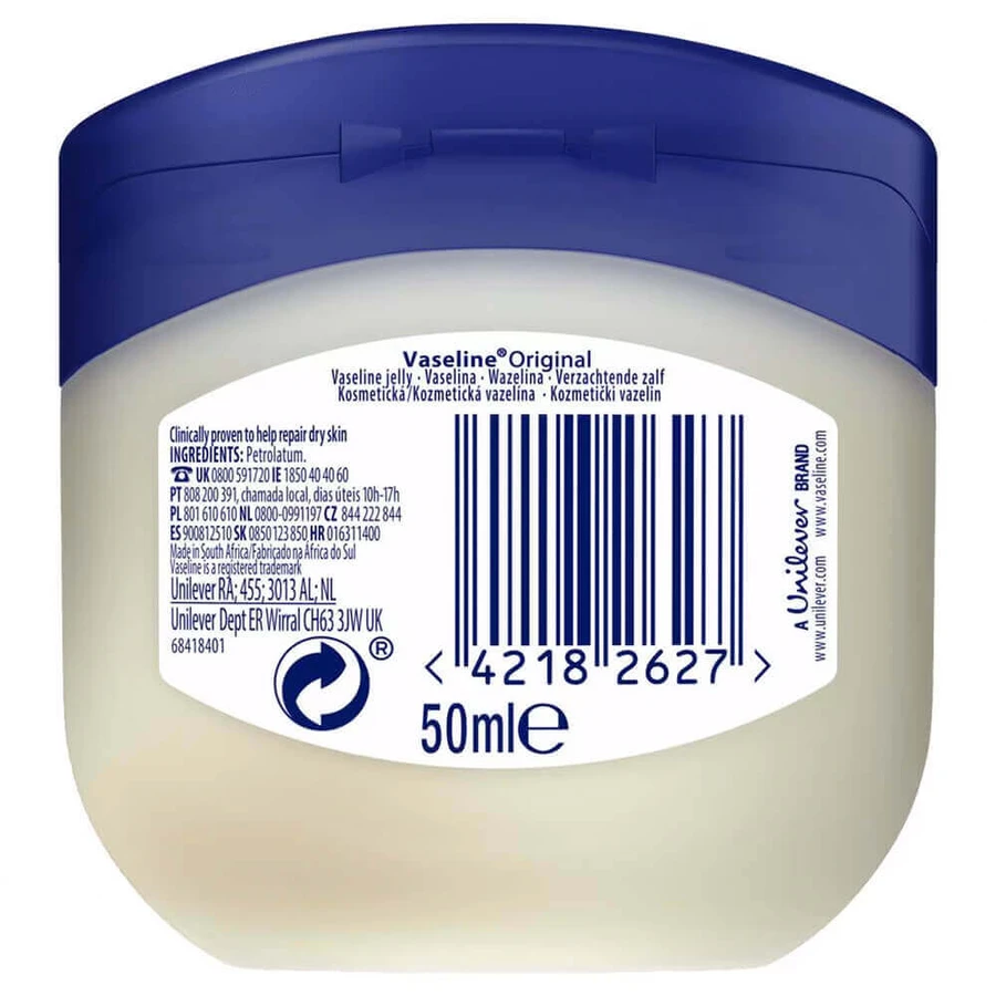 Vaseline Original, косметический вазелин, 50 мл: цены и характеристики