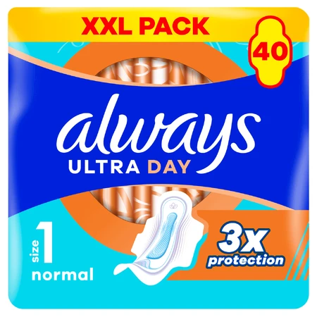 Always Ultra Day, prosoape igienice cu aripi, normale, 40 buc: цены и характеристики