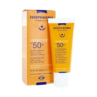 Isispharma Uveblock Невидимий флюїд для чутливої шкіри Spf50+ 40 мл