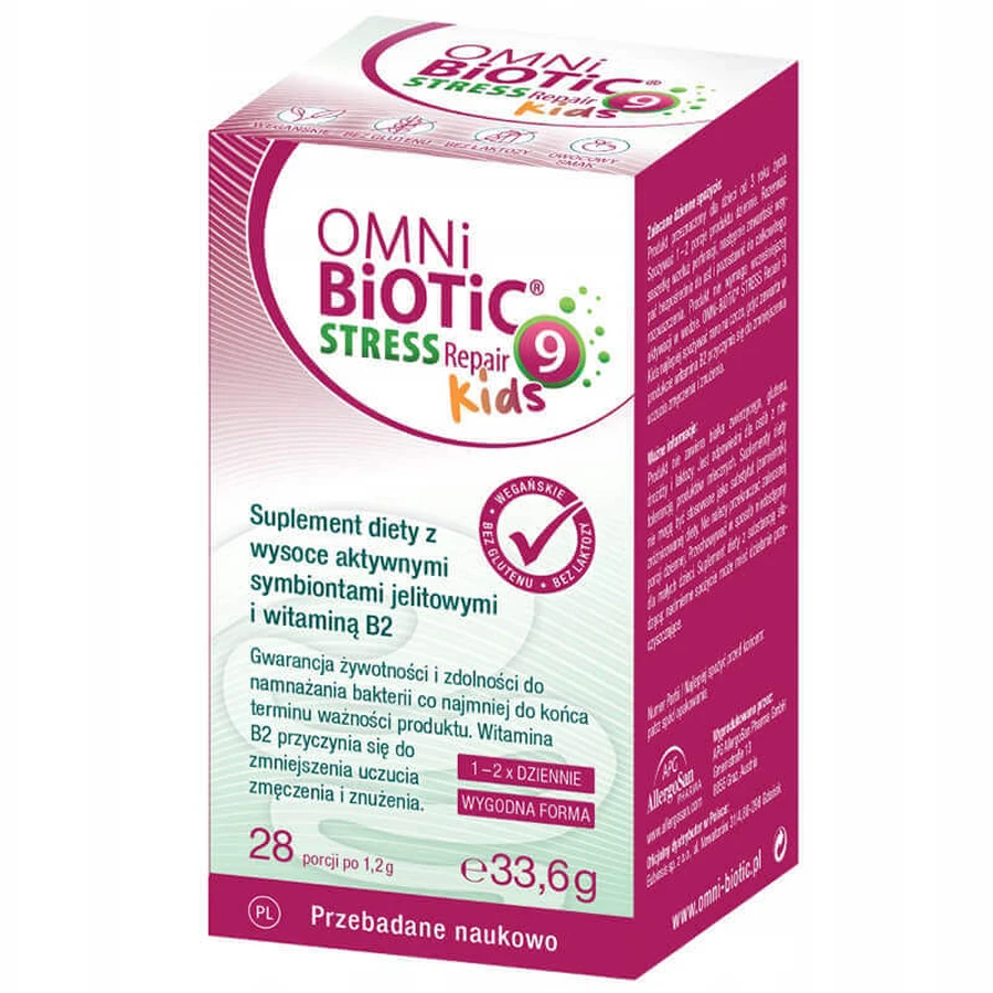 OmniBiotic Stress Repair 9 Kids, від 3 років, 28 пакетиків: ціни та характеристики