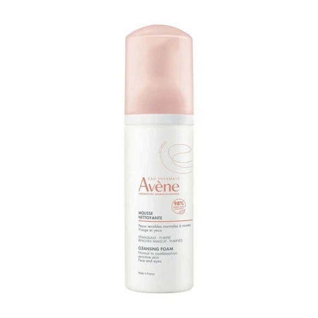 Avène Les Essentiels Очищуюча пінка для вмивання чутливої шкіри нормальної та комбінованої шкіри Peaux Sensibles A Mixtes 150 мл: ціни та характеристики