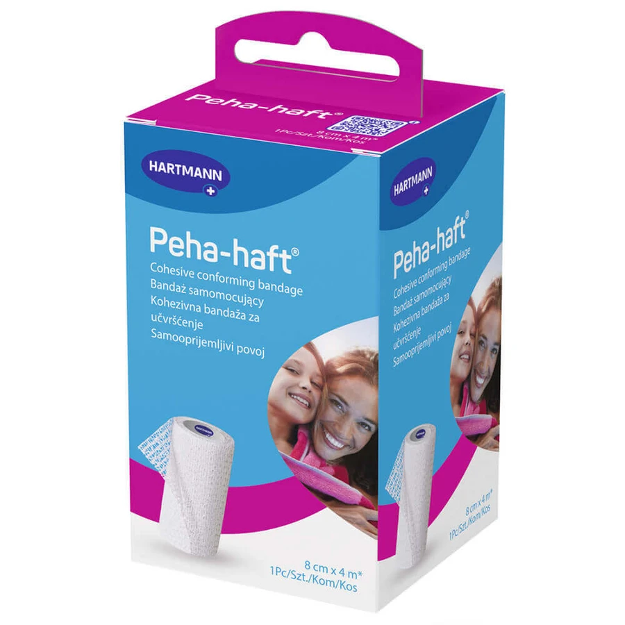 Эластичный бинт Peha-haft, самоклеящийся, 8 см x 4 м, 1 шт.: цены и характеристики