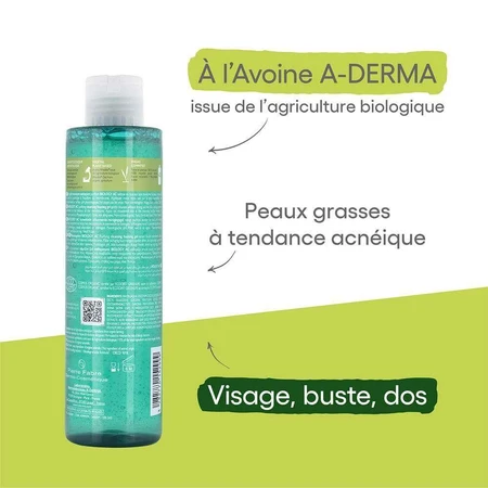 A-Derma Biology AC Bio Очищуючий пінний гель для вмивання жирної шкіри, схильної до акне 200 мл: ціни та характеристики