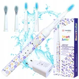 Meriden Smart Junior Violet, звукова зубна щітка для дітей, фіолетова, від 5 років, 1 штука + змінні насадки, 4 штуки