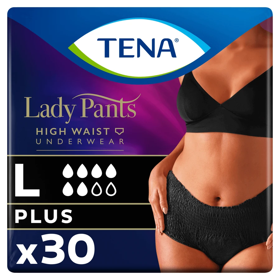 Tena Lady Pants Noir, впитывающие трусы, размер L, 95-130 см, Plus, 30 шт.: цены и характеристики