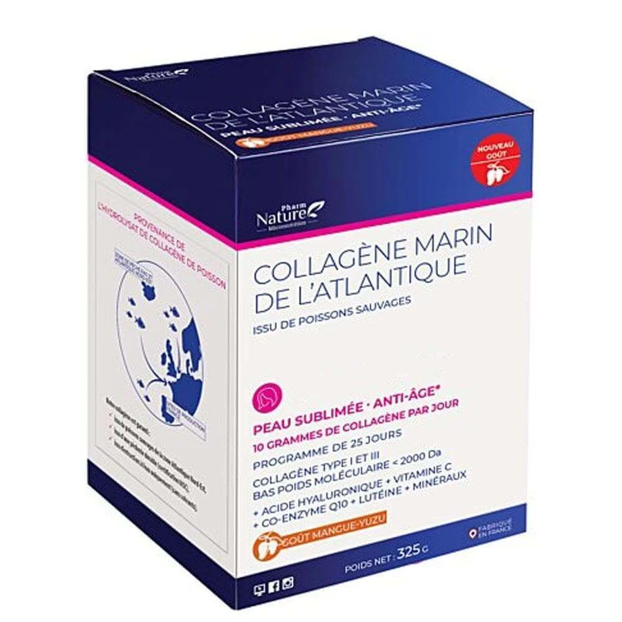 Pharm Nature Micronutrition Атлантичний морський колаген сублімована шкіра, антивікова 325г: ціни та характеристики