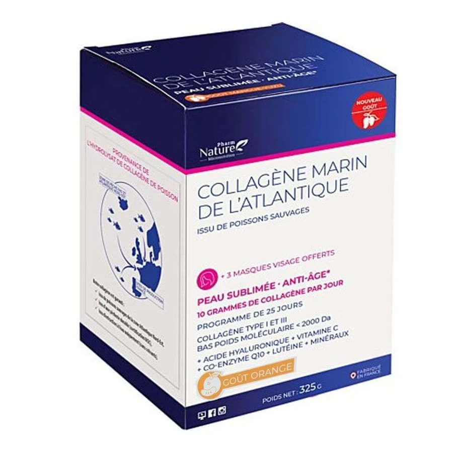Pharm Nature Micronutrition Атлантичний морський колаген сублімована шкіра, антивікова 325г: ціни та характеристики