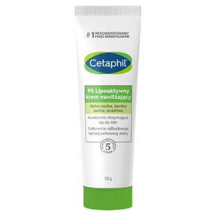 Cetaphil PS, cremă hidratantă lipoactivă, piele uscată, foarte uscată, sensibilă, 100 g + cremă hidratantă pentru față cu acid hyaluronic, cremă de noapte, 48 ml gratuit