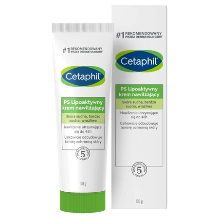 Cetaphil PS, cremă hidratantă lipoactivă, piele uscată, foarte uscată, sensibilă, 100 g + cremă hidratantă pentru față cu acid hyaluronic, cremă de noapte, 48 ml gratuit: цены и характеристики