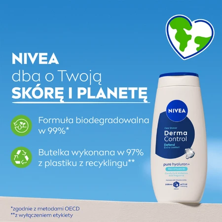 Nivea Derma Control Defend, гель для душу, 250 мл: ціни та характеристики