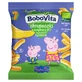 BoboVita Piggy Peppa Corn Crisps Bio, banane delicioase, după 7 luni, 5 x 20 g + cărți de joc de memorie, 24 bucăți gratuite