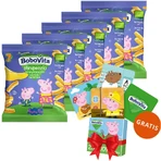 BoboVita Piggy Peppa Corn Crisps Bio, banane delicioase, după 7 luni, 5 x 20 g + cărți de joc de memorie, 24 bucăți gratuite: цены и характеристики