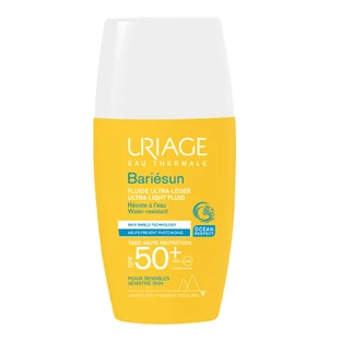 Uriage Bariesun, ультралегкий флюид для лица, SPF 50+, 30 мл + бесплатная сумка