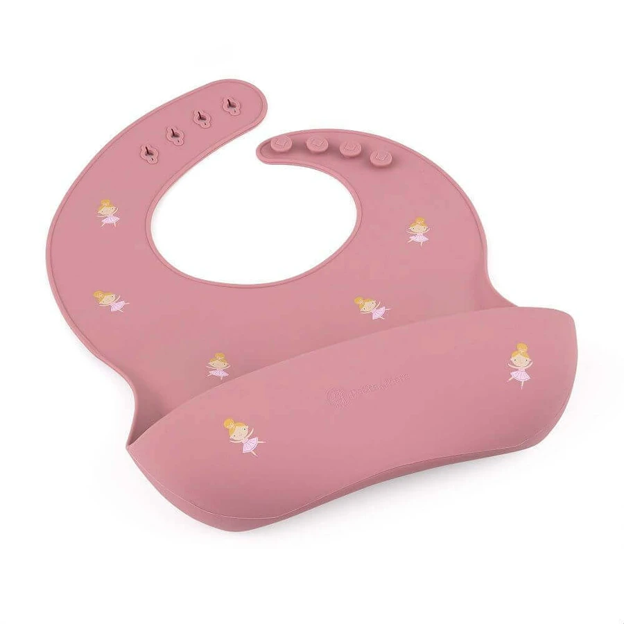 Petite&Mars Силіконовий нагрудник Take&Match Rose Princesses 6m+: ціни та характеристики