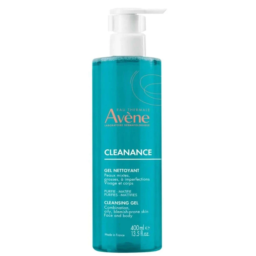 Avene Cleanance, очищающий гель для лица и тела, жирная кожа, склонная к несовершенствам, 400 мл + мицеллярная вода для лица и глаз, 100 мл бесплатно: цены и характеристики