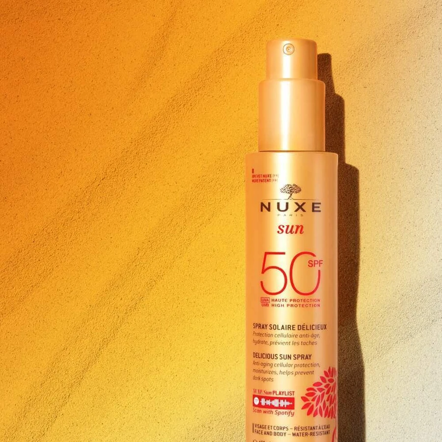 Nuxe Сонцезахисний спрей Délicieux Haute Protection SPF50 visage et corps 150мл: ціни та характеристики