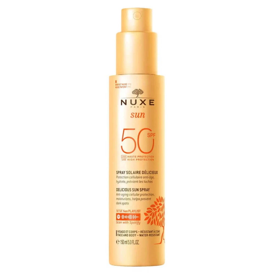 Nuxe Сонцезахисний спрей Délicieux Haute Protection SPF50 visage et corps 150мл: ціни та характеристики
