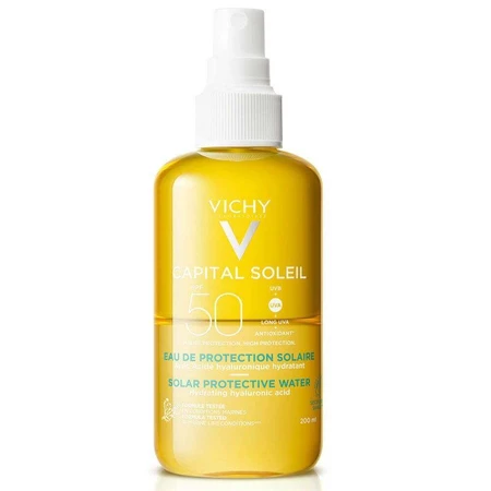 Vichy Capital Soleil Сонцезахисна зволожуюча вода Spf50 200 мл: ціни та характеристики