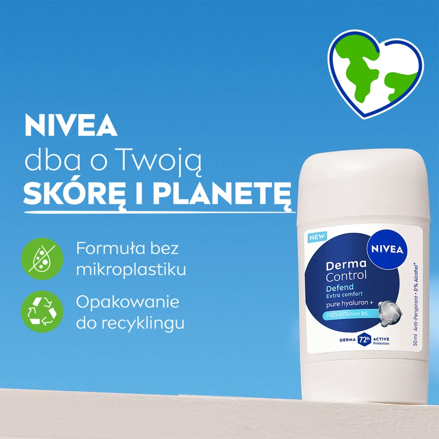 Nivea Derma Control Defend, антиперспирант, стик, 50 мл: цены и характеристики