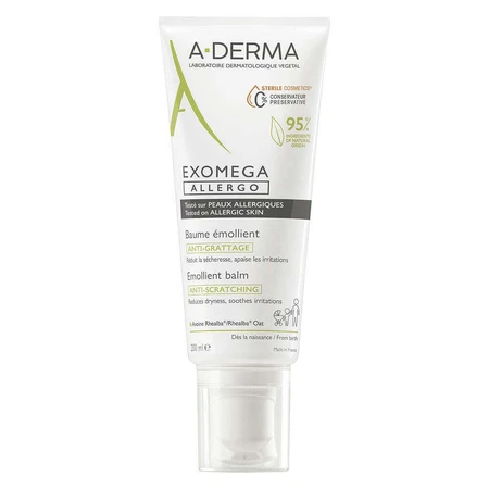 A-Derma Exomega Allergo Антицарапинный смягчающий бальзам для аллергичной кожи 200 мл: цены и характеристики